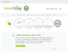 Tablet Screenshot of greenlivingprojects.com